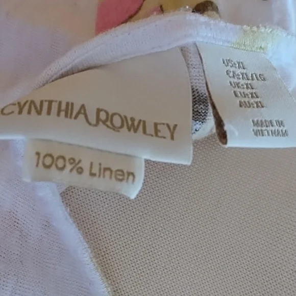 Cynthia Rowley linen top size XL - Picture 3 of 5